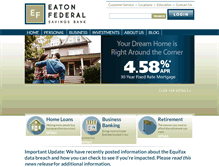 Tablet Screenshot of eatonfed.com